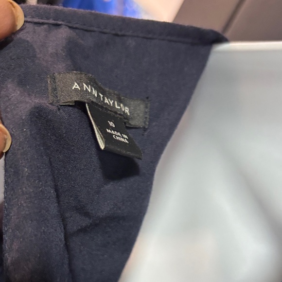 Ann Taylor Navy Sleeveless Midi Dress - Picture 7 of 7